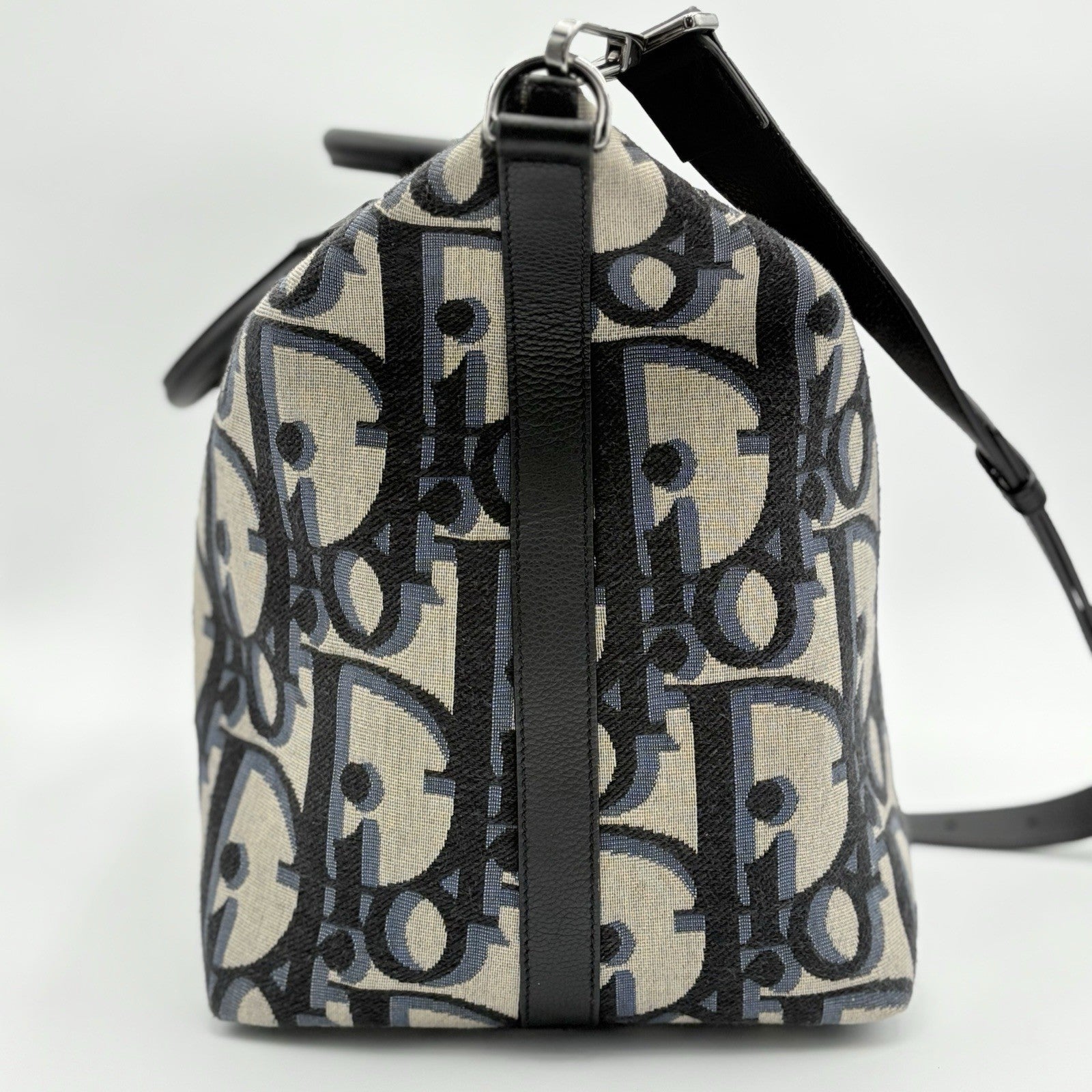 Dior Oblique Jacquard Maxi Weekender 40 Bag ' Beige ' | SUPER CLEAN!