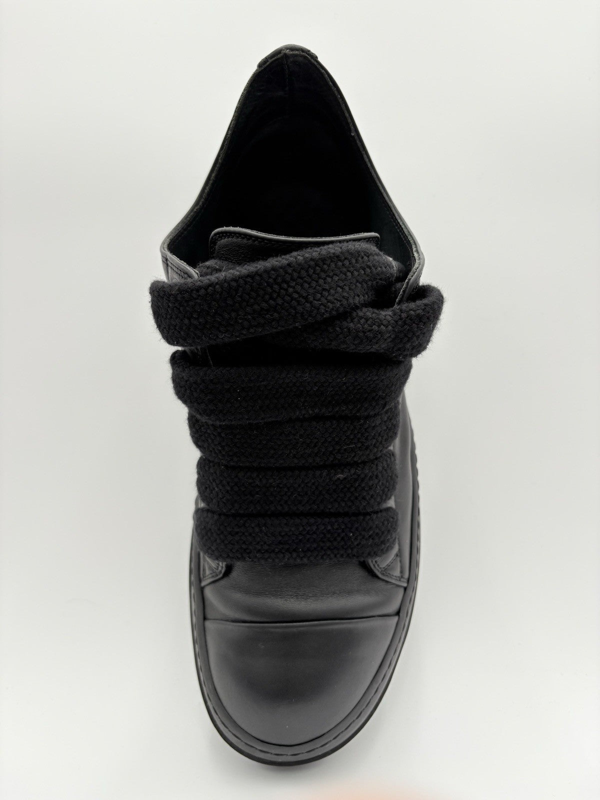 Size 41 (8 US) - Rick Owens Jumbo Lace Low Lido ' Black ' | GOOD CONDITION!