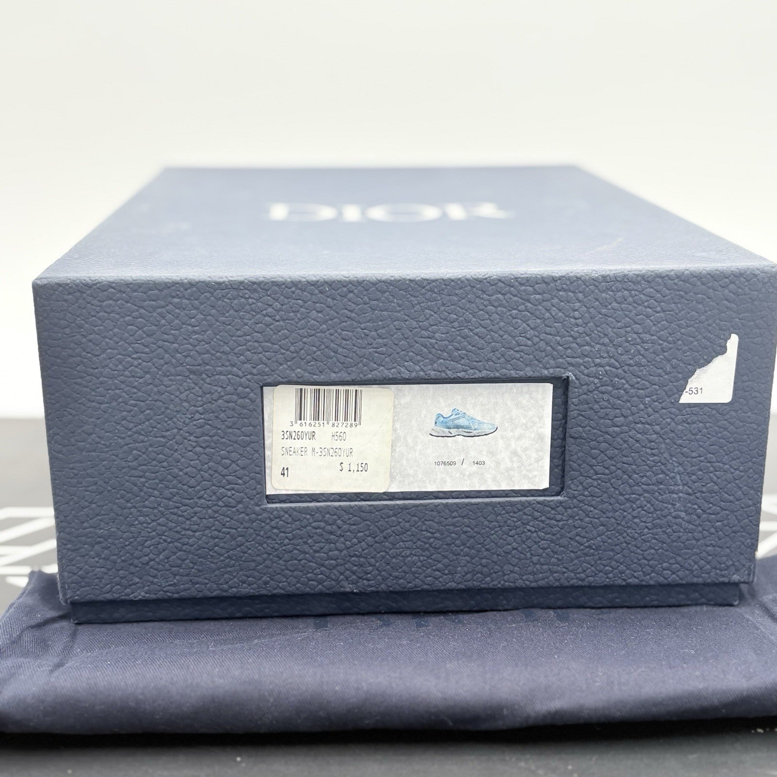 Size 41 (8 US) - Christian Dior CD1 ' Blue Gradient ' | GREAT CONDITION!