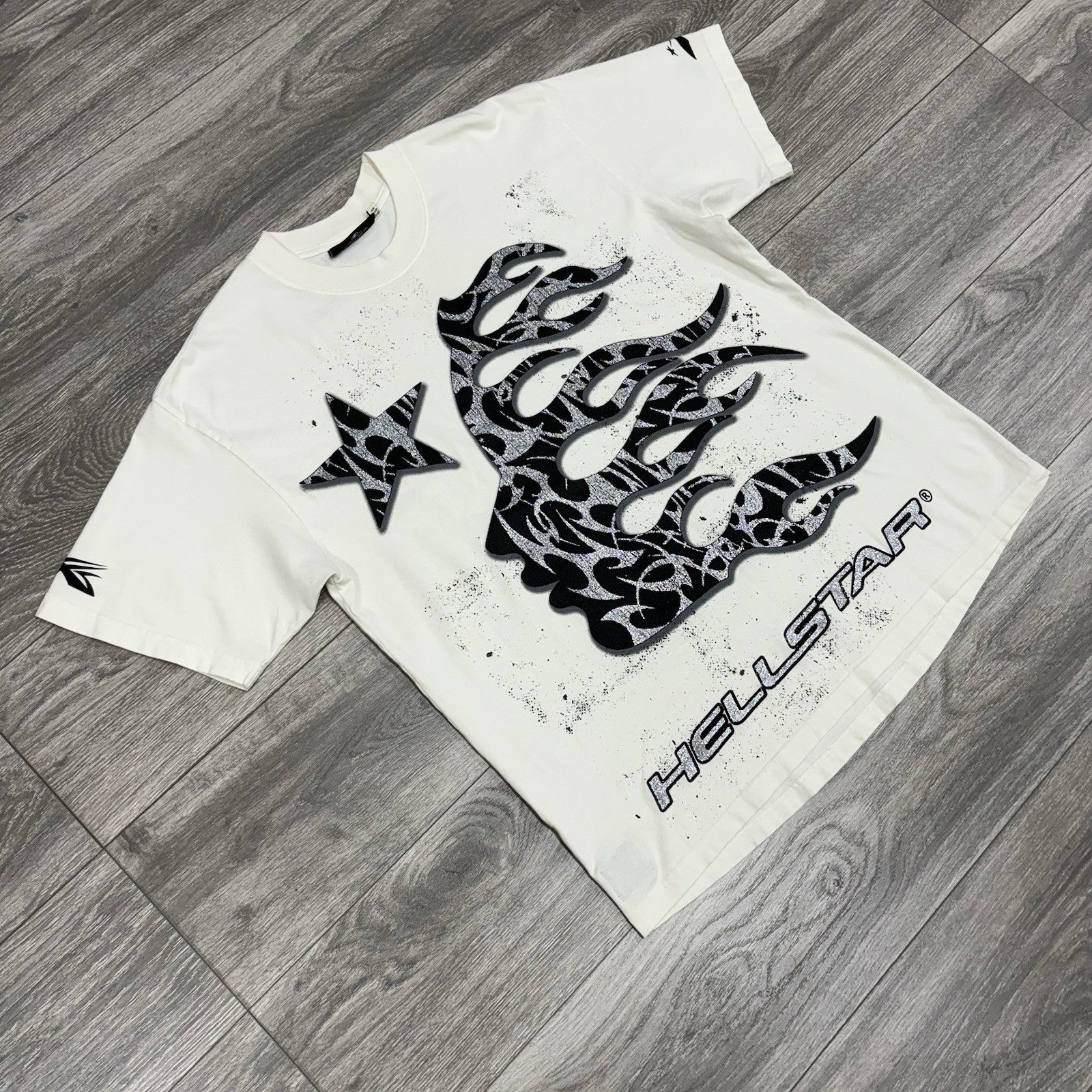 Size Large - Hellstar Glitter P2P T-Shirt ' Black ' | NEW!