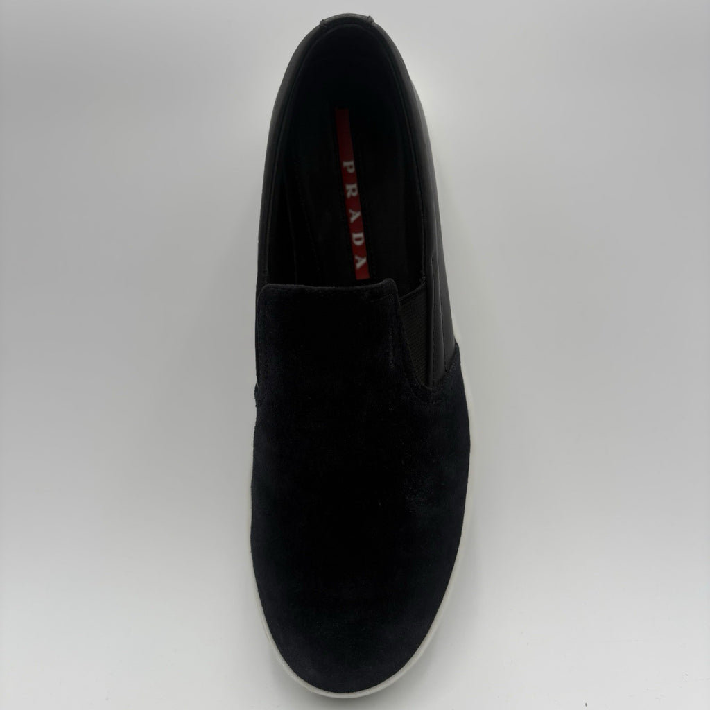 Size 6.5 UK (7.5 US) - Prada Suede Loafer ' Navy ' | GOOD CONDITION!