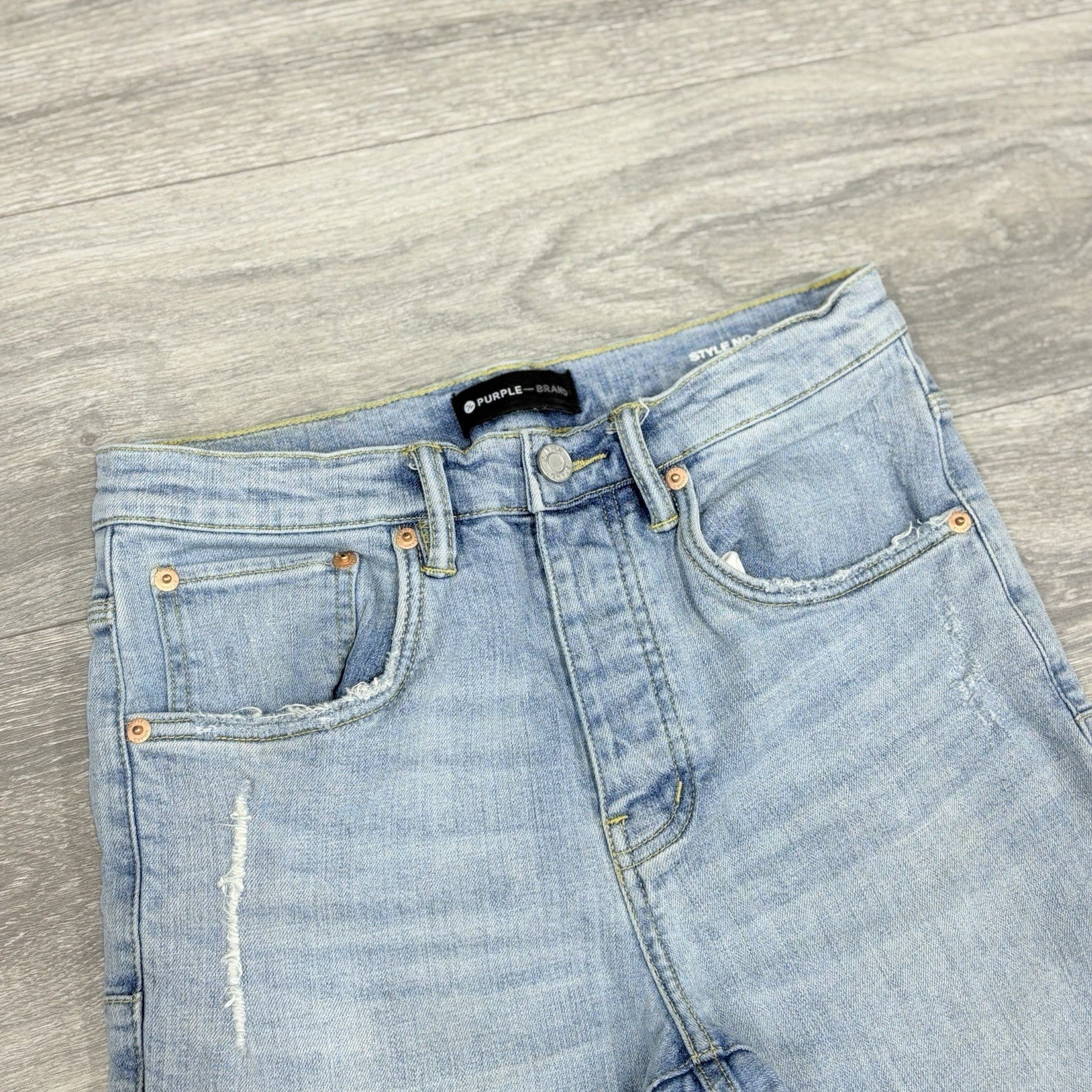 Size 30 - Purple Brand ' Light Blue ' | Ripped-Knee | GREAT CONDITION!