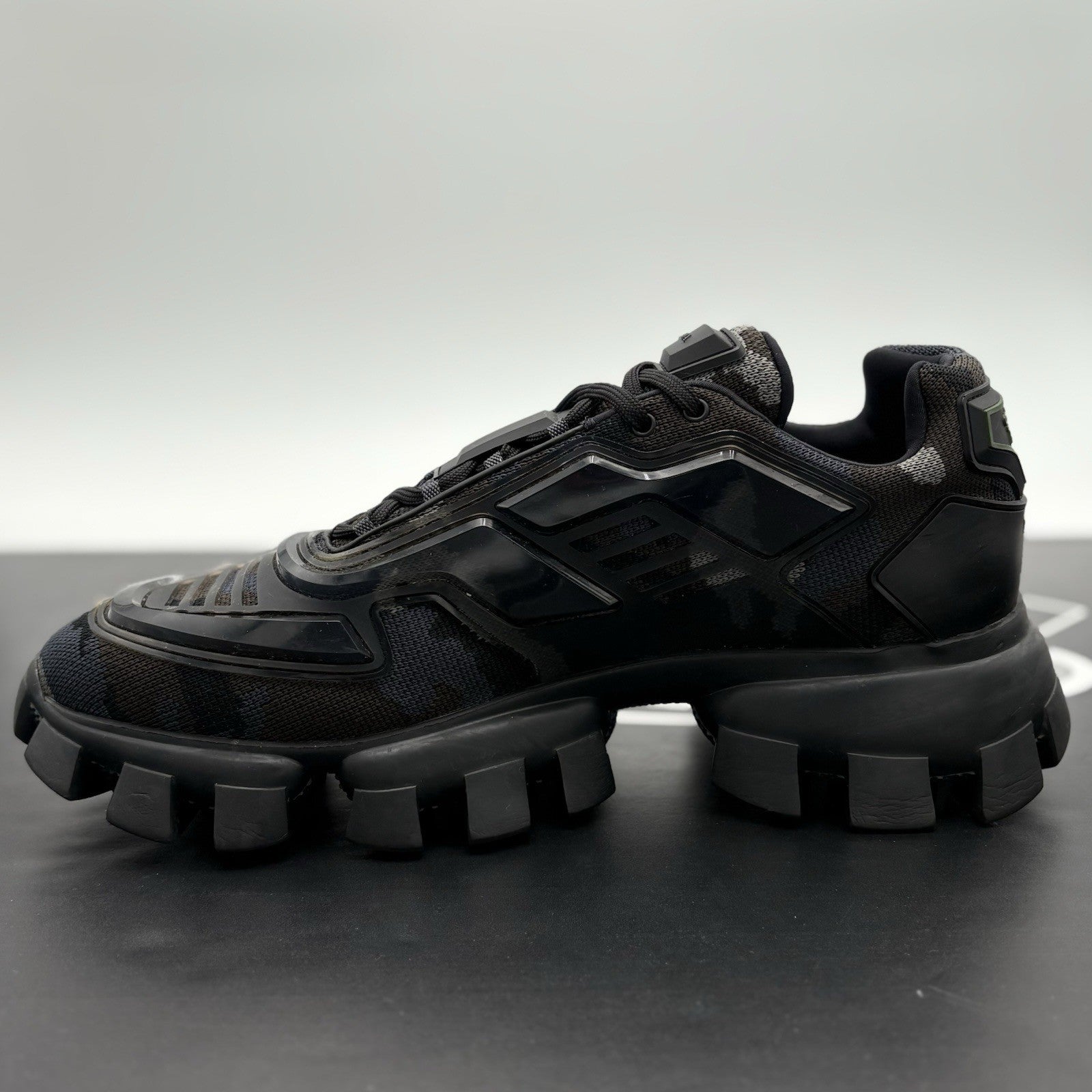 Size 11 UK (12 US) Prada Cloudbust Thunder ' Camo - Smokey Grey ' | SUPER CLEAN!