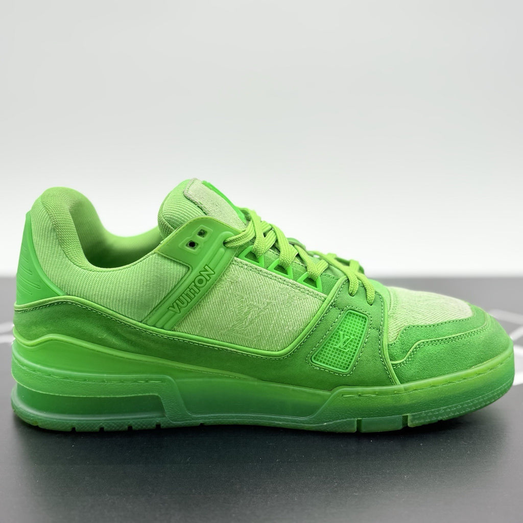 Size 7 LV (8-8.5 US) - Louis Vuitton Trainer ' Slime Green ' | GREAT CONDITION!