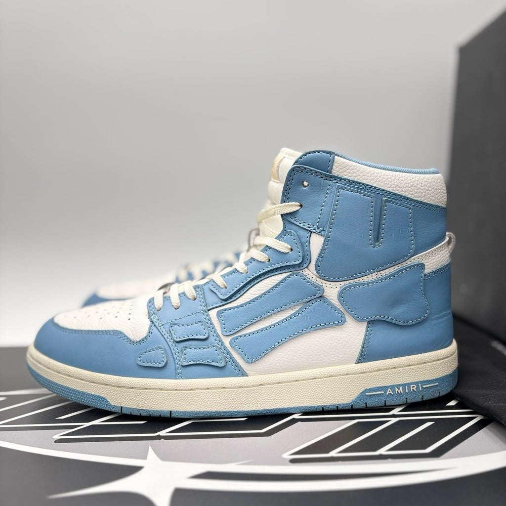Size 46 (13 US) - Amiri Skel High Top ' Powder Blue White ' | GOOD CONDITION!