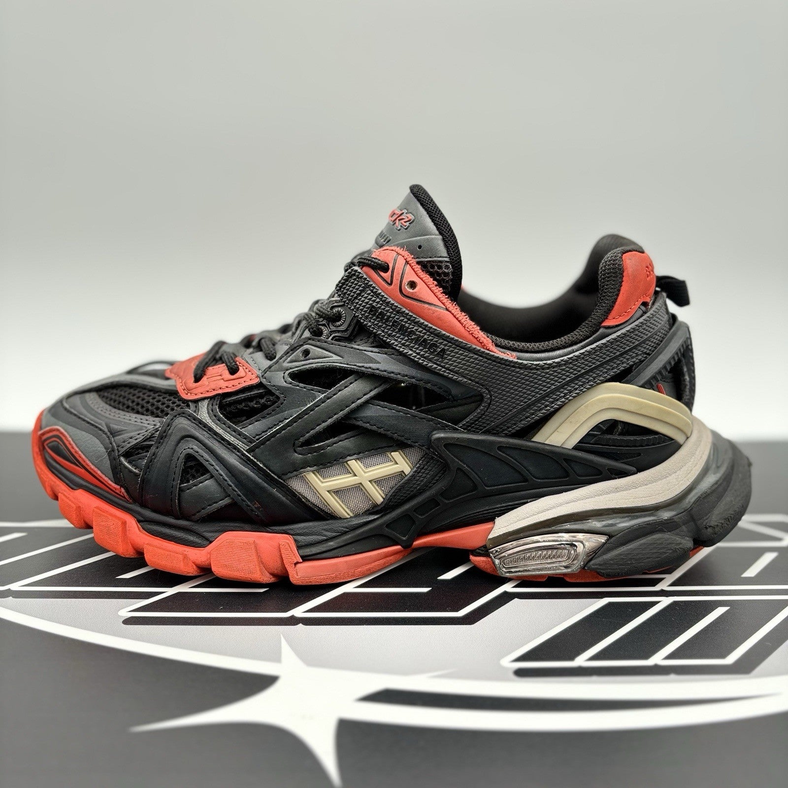 Size 43 (10 US) - Balenciaga Track 2 Trainer ' Black, Orange '