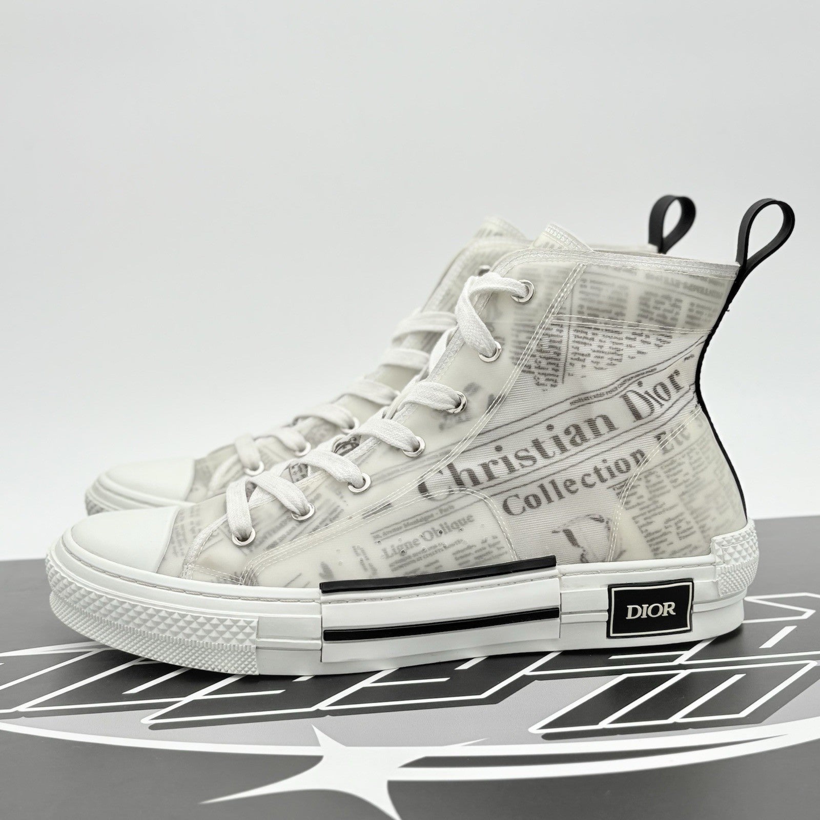 Size 45 (12 US) - Dior B23 High ' Newsprint ' | SUPER CLEAN!