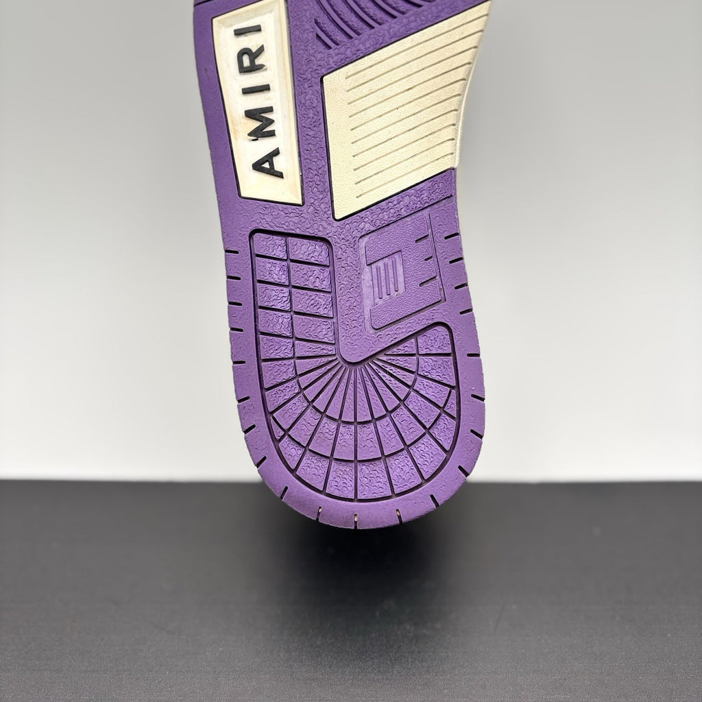 Size 43 (10 US) - Amiri Bandana Skel Low Top ' White, Purple ' | GREAT COND!