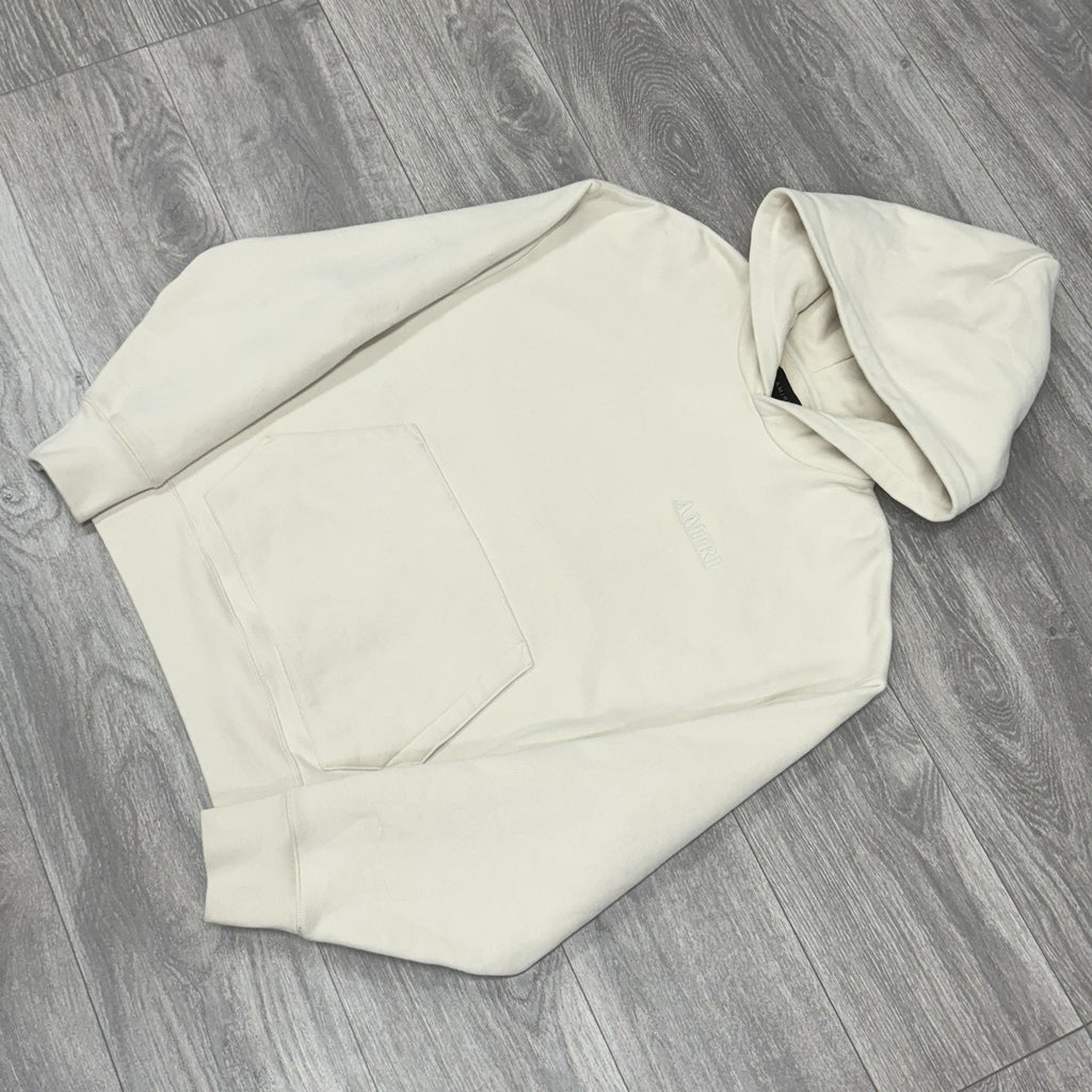 Size M - Amiri Embroidered Logo Hoodie ' Beige ' | GREAT CONDITION!