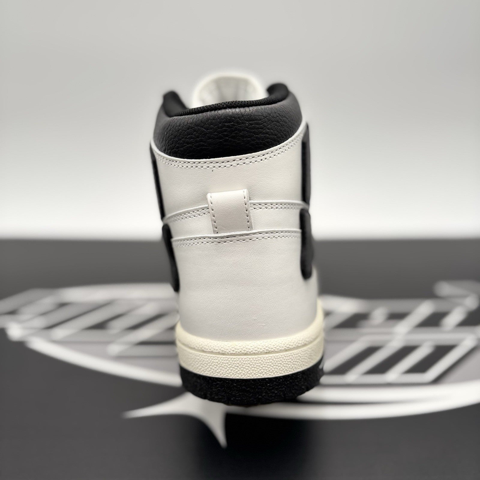 Size 42 (US 9) - Amiri Skel High Top Sneakers ' Black, White ' | NEW!