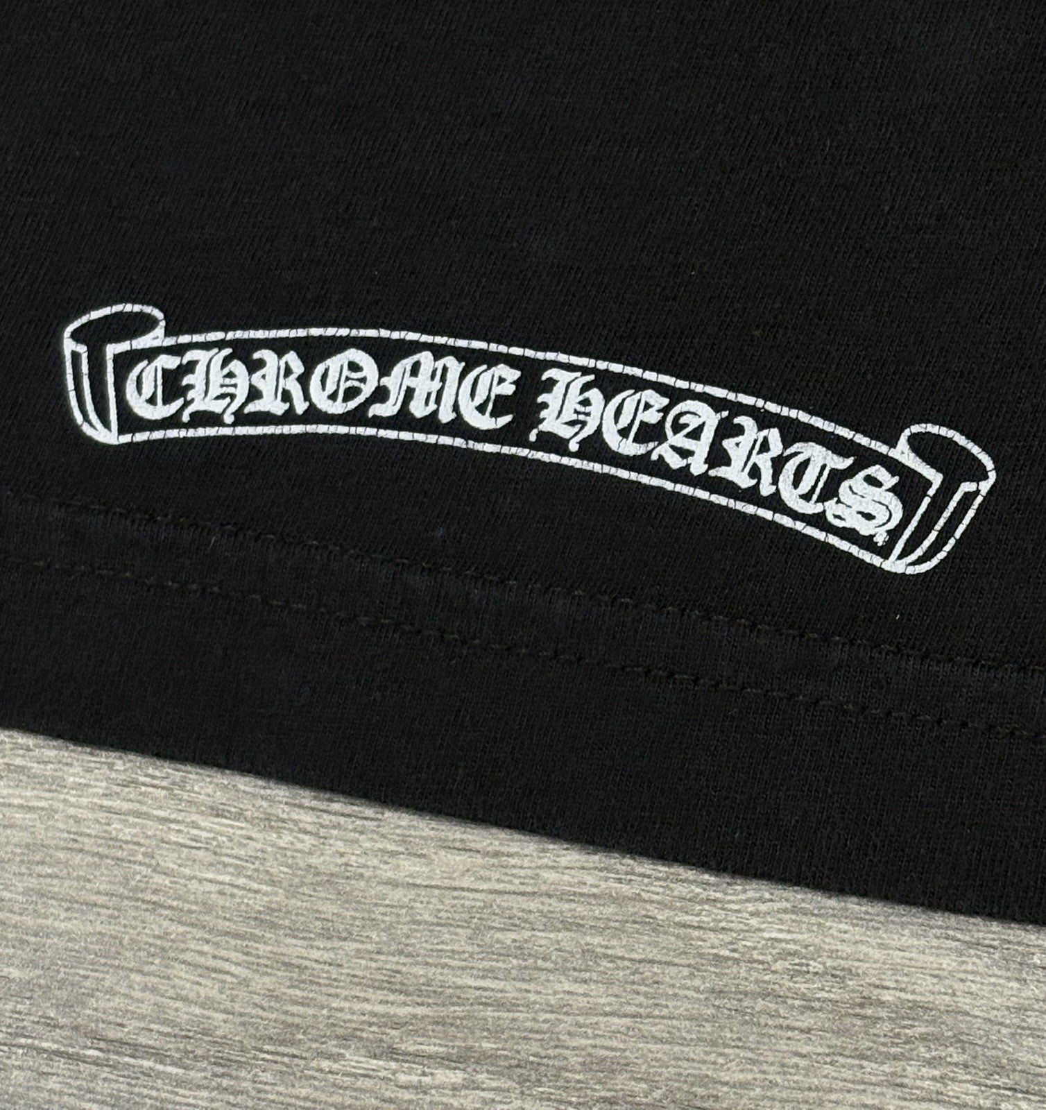 Size Small - Chrome Hearts Collar Print T-Shirt ' Black White ' | GOOD CONDITION