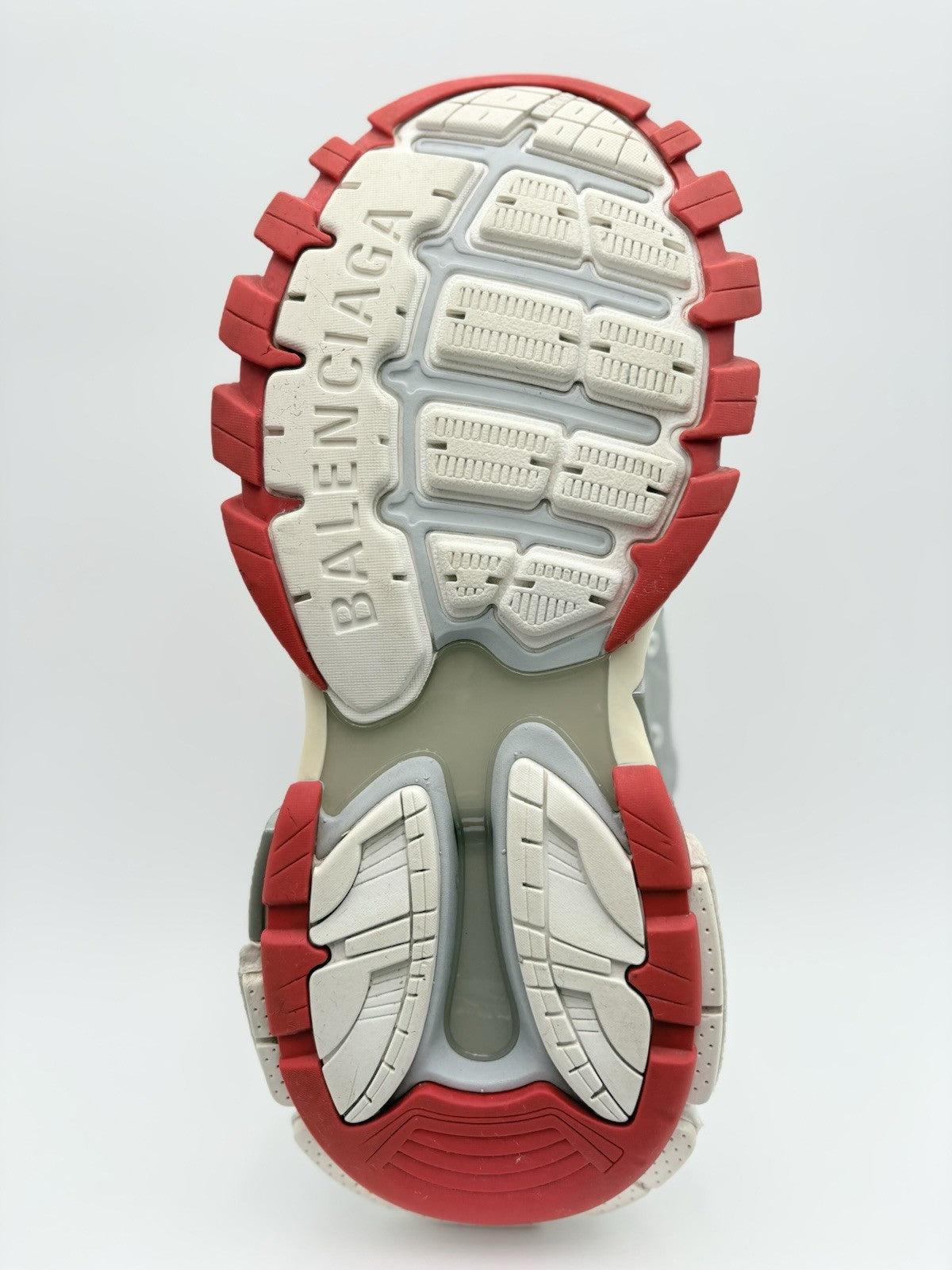 Size 42 (9 US) - Balenciaga Track Sneaker ' White Red ' | SUPER CLEAN!