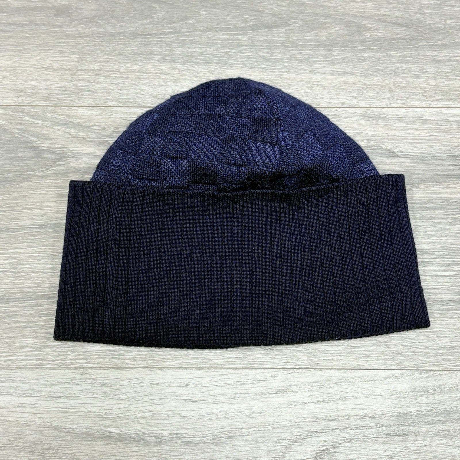 Louis Vuitton Wool Petit Damier Beanie ' Navy ' | GOOD CONDITION!