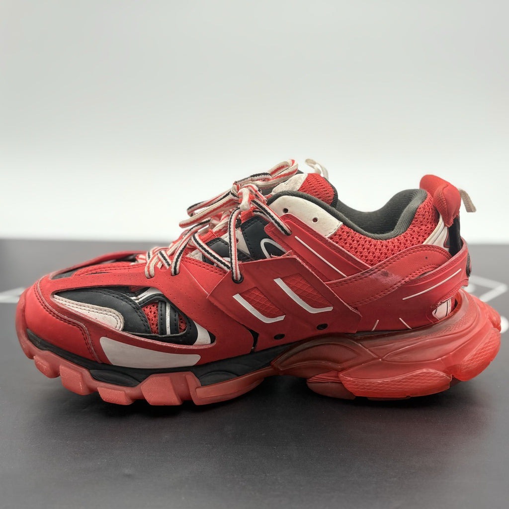 Size 42 (9 US) - Balenciaga Track Clear Sole ' Red ' | GOOD CONDITION!