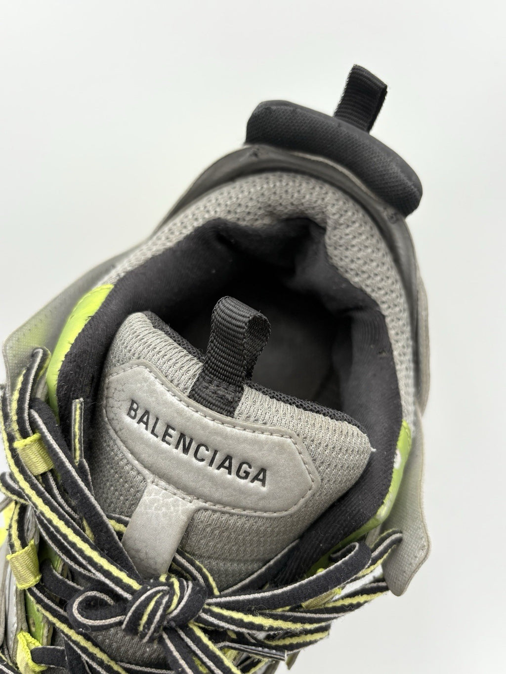 Size 43 (10 US) Balenciaga Track Sneaker ' Silver Neon Yellow ' | GOOD CONDITION