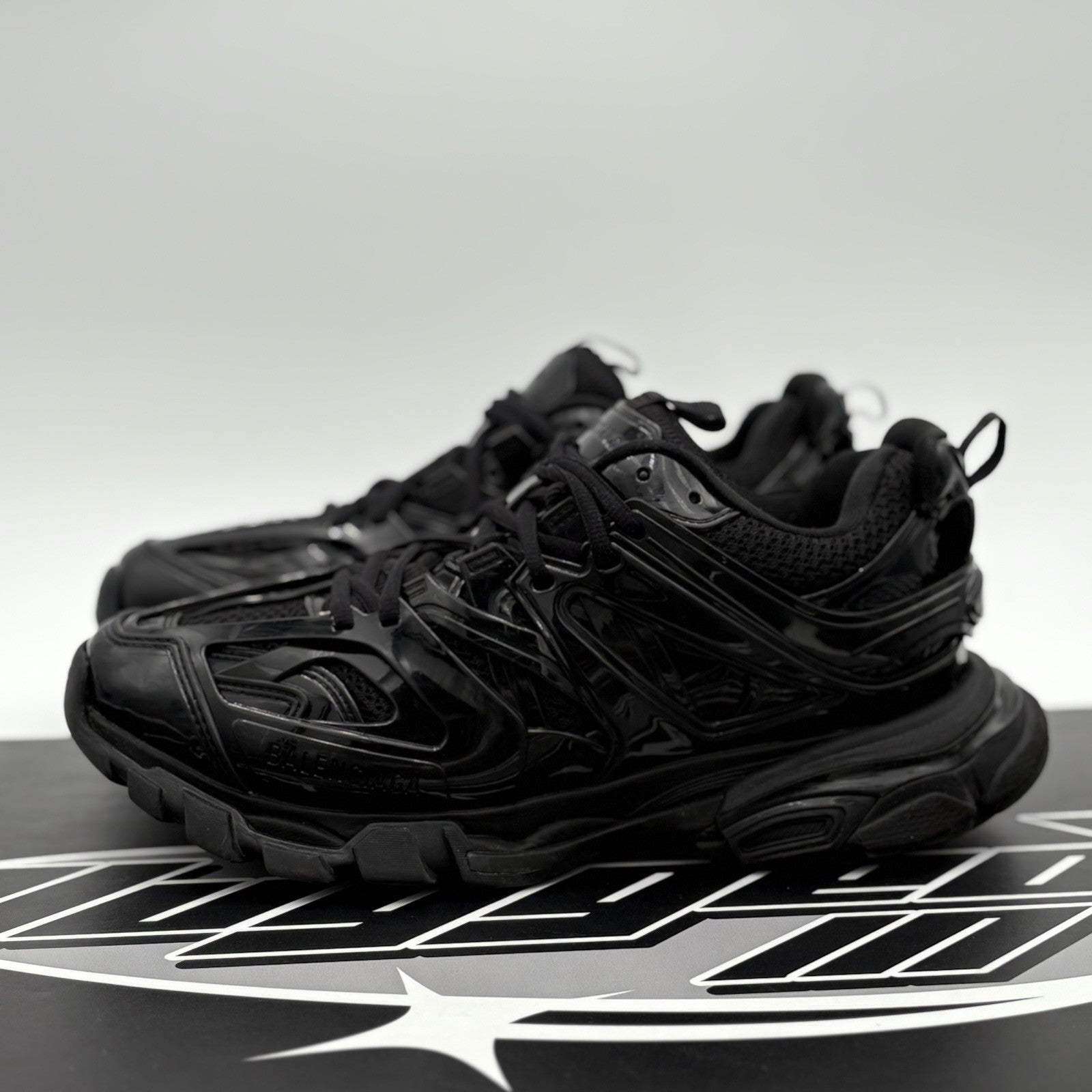 Size 41 (8 US) Balenciaga Track Sneaker ' Black Patent ' | GOOD CONDITION!
