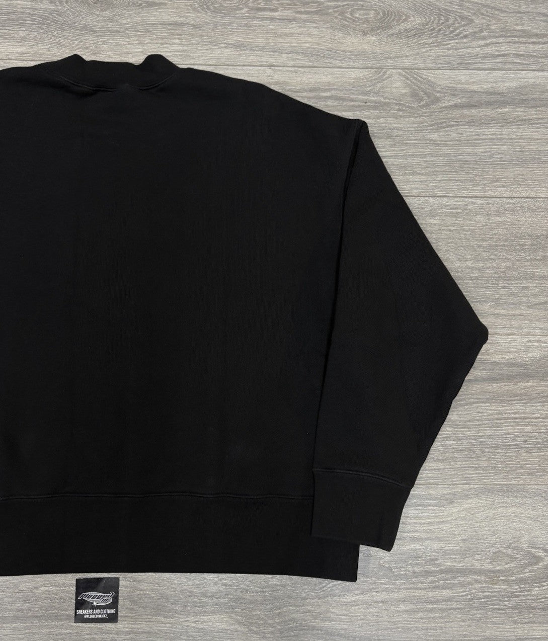Size Medium - Palm Angels GD Curved Logo Crew Crewneck Sweater ' Black ' | NEW!