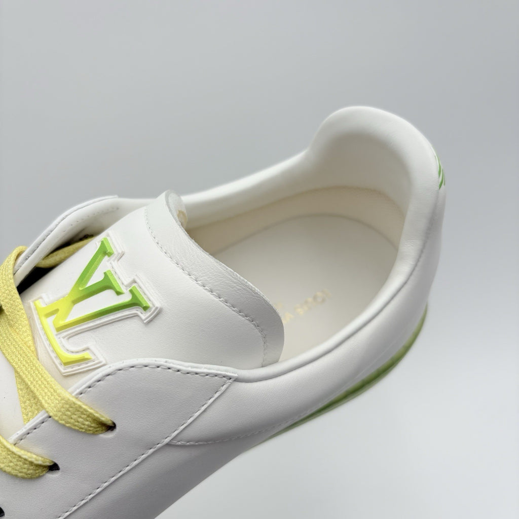 Size 11 LV (12-12.5 US) Louis Vuitton Luxembourg ' White Green Yellow ' | NEW!