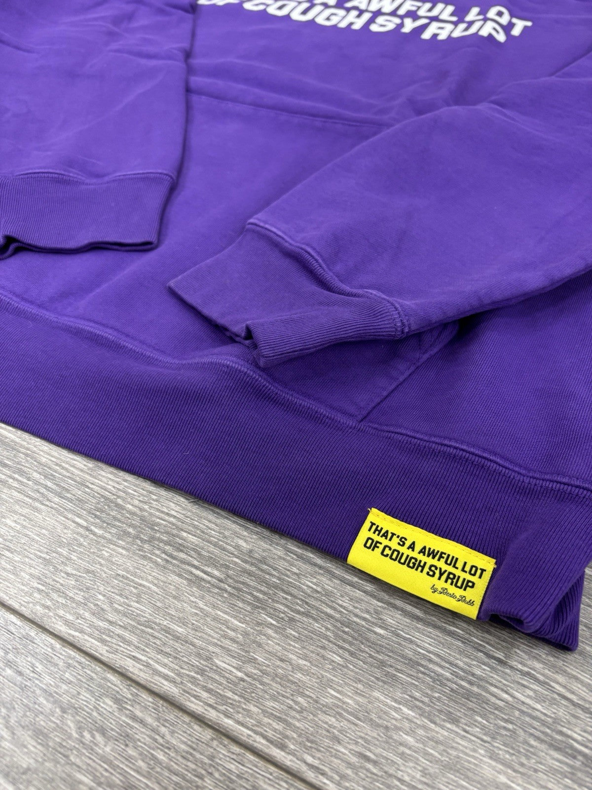 Size S - Awful Lot Of Cough Syrup Hoodie ‘ Purple ‘ | BRAND NEW!