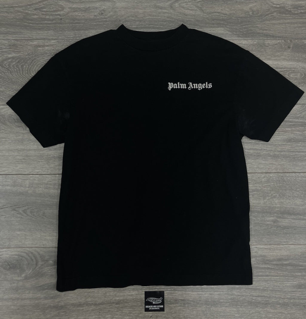 Size Medium - Palm Angels Logo Crew T-Shirt ' Black ' GOOD CONDITION!