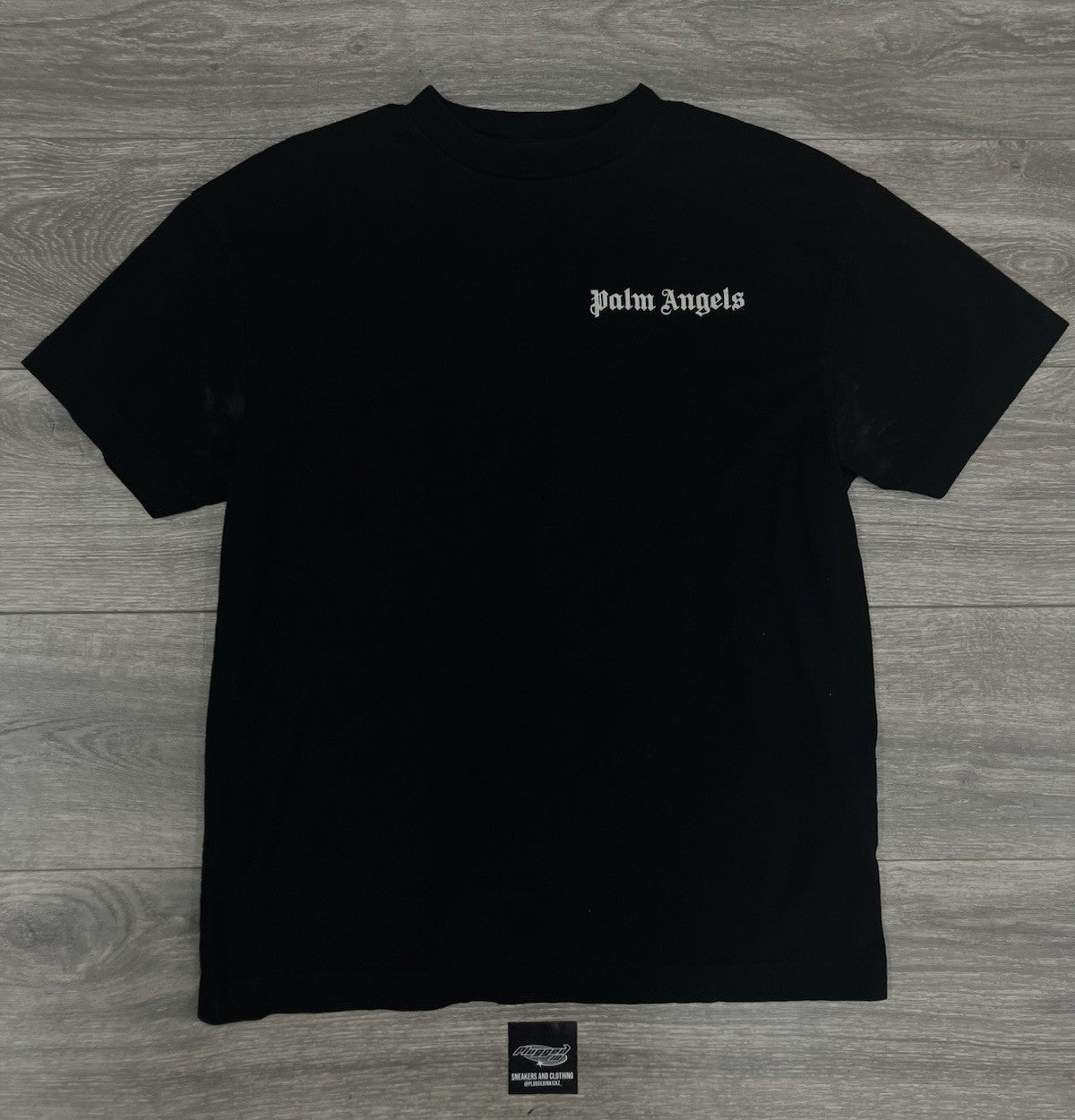 Size Medium - Palm Angels Logo Crew T-Shirt ' Black ' GOOD CONDITION!