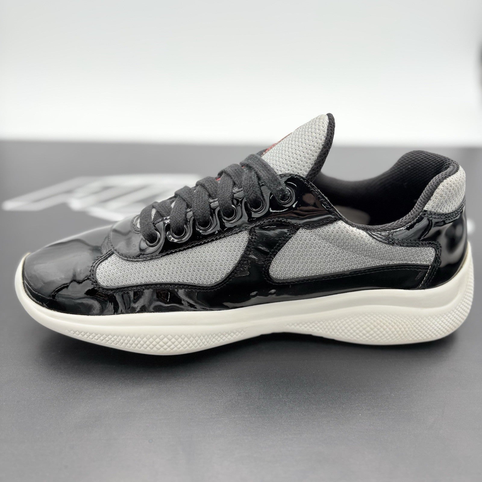 Size 6 UK (7 US) - Prada Americas Cup ' Black Grey ' | GREAT CONDITION!