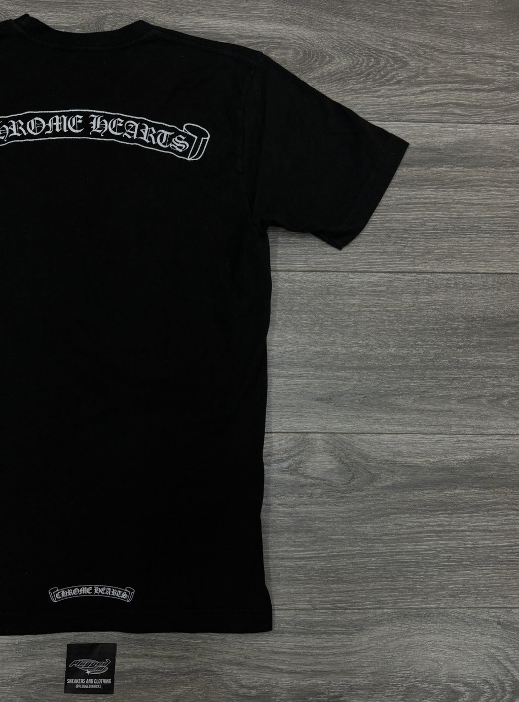 Size Medium - Chrome Hearts Scroll Logo T-Shirt ' Black ' | GREAT COND!