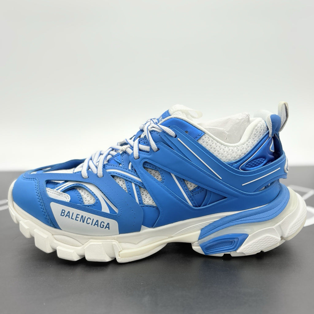 Size 40 (7 US) - Balenciaga Track LED Sneaker ' White Blue ' | BRAND NEW