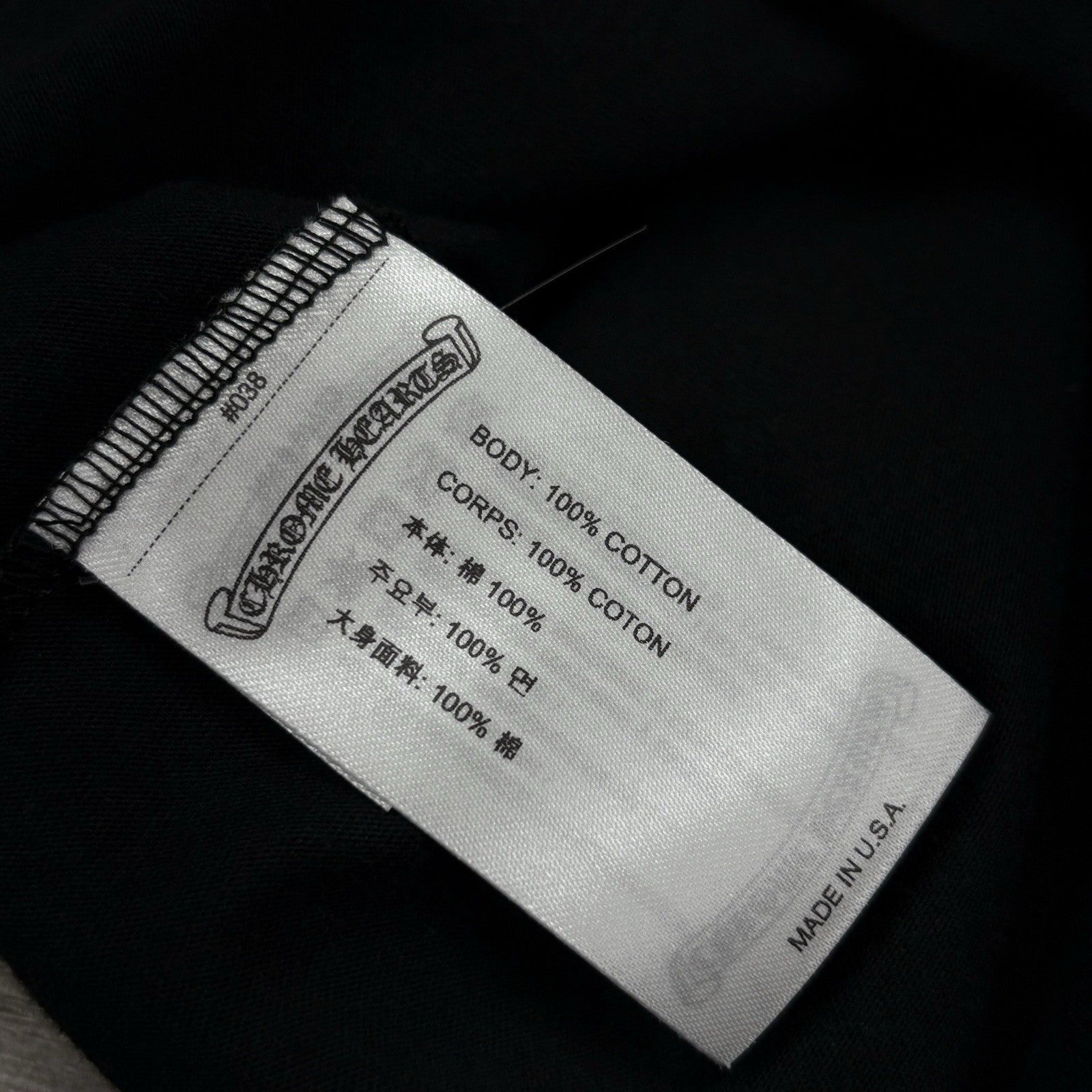 Size M - Chrome Hearts Neck Logo T-Shirt ' Olive Collar ' | BRAND NEW!