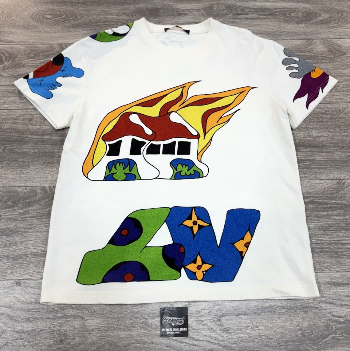 Size Small - Louis Vuitton Cartoon Short Sleeve T-Shirt ' White ' | EXCELLENT!