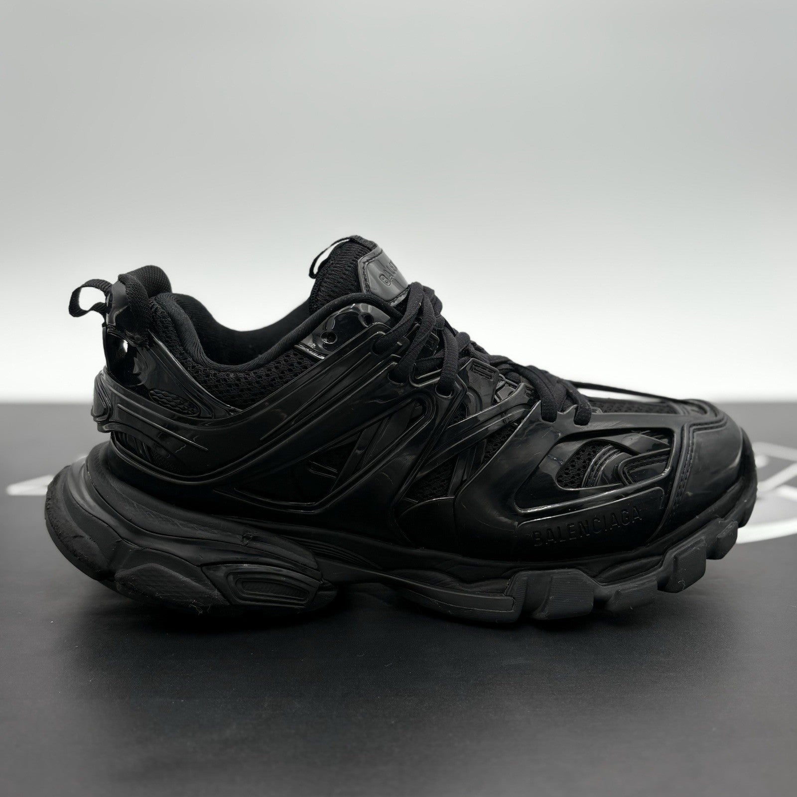 Size 41 (8 US) Balenciaga Track Sneaker ' Black Patent ' | GOOD CONDITION!
