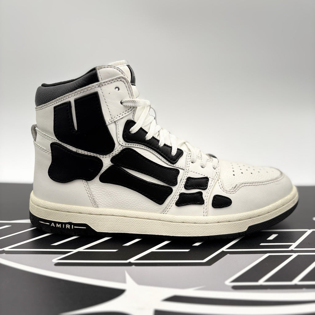 Size 42 (9US) - Amiri Skel High Top Sneakers ' White, Black ' | GREAT CONDITION!