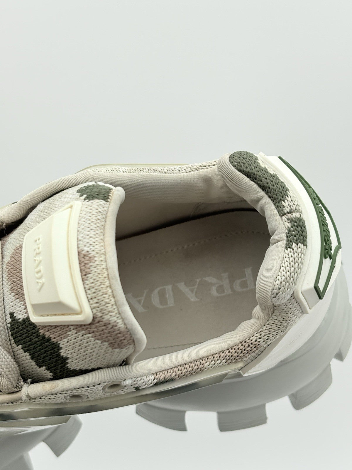 Size 7.5 UK (8.5 US) Prada Cloudbust Thunder Sneakers Men ' Camo ' | GREAT COND!