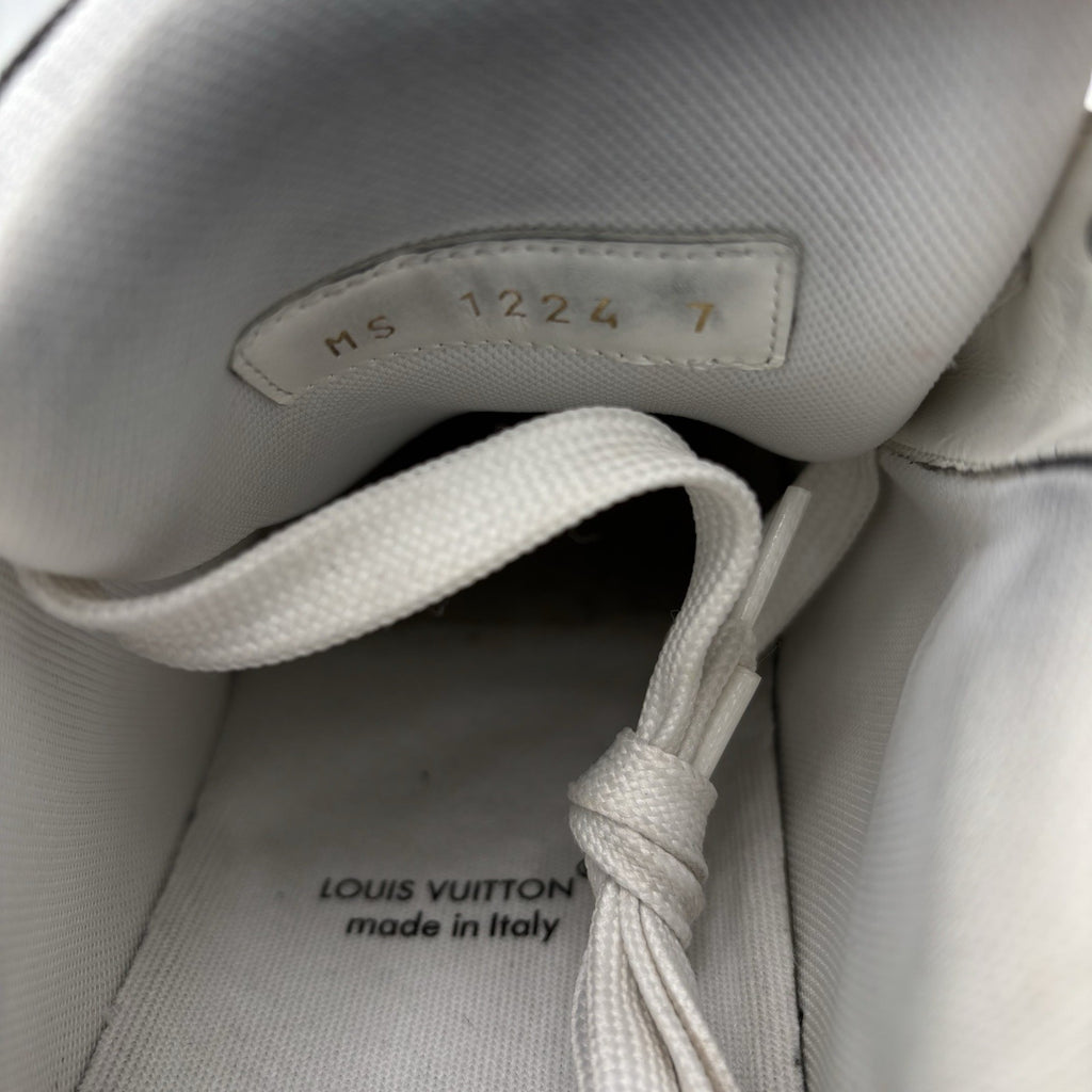 Size 7 LV (8 - 8.5 US) Louis Vuitton Trainer ' Grey Denim ' |  GREAT CONDITION!