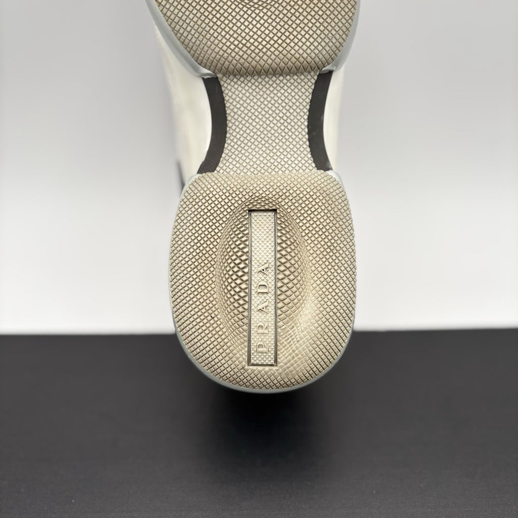 Size 6.5 UK (7.5 US) Prada Cloudbust Mesh ' White, Grey ' | GOOD CONDITION!