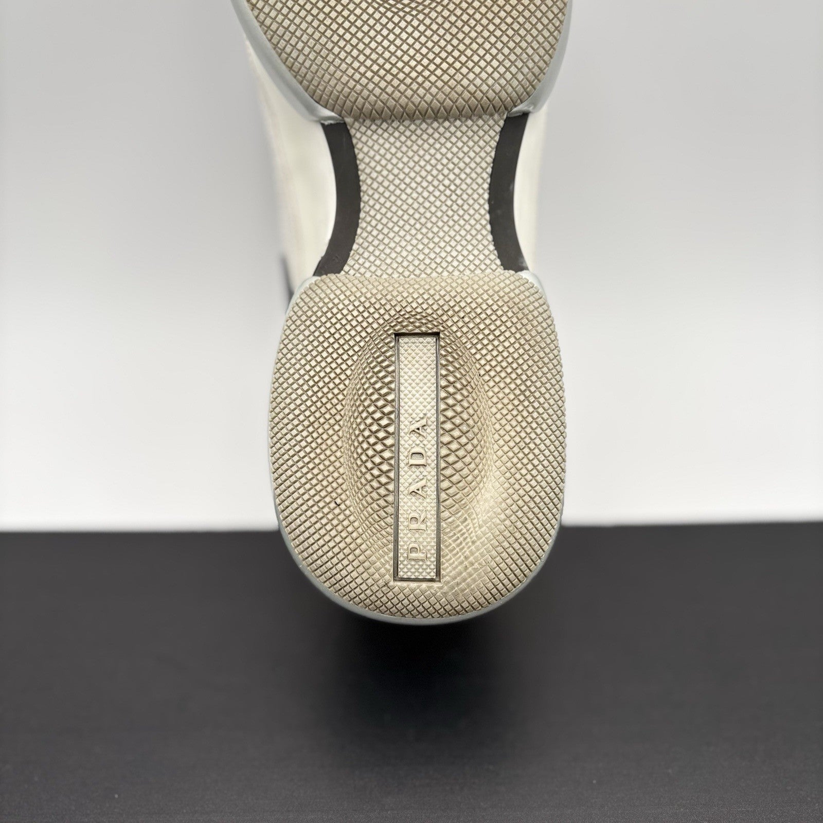 Size 6.5 UK (7.5 US) Prada Cloudbust Mesh ' White, Grey ' | GOOD CONDITION!