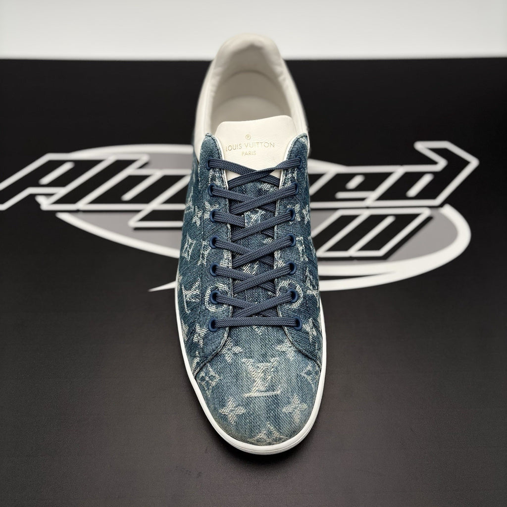 Size 11 LV (12-12.5 US) - Louis Vuitton Luxembourg ‘ Denim Monogram ‘ | GOOD!