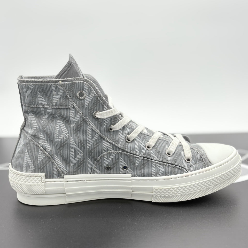 Size 45 (12 US) - Dior B23 High CD Diamond ' Grey White ' | GOOD CONDITION!