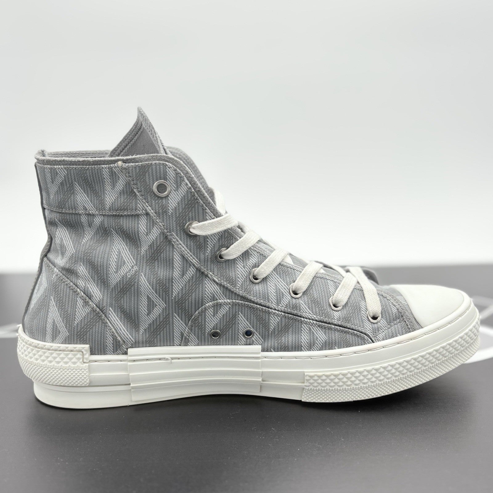 Size 45 (12 US) - Dior B23 High CD Diamond ' Grey White ' | GOOD CONDITION!