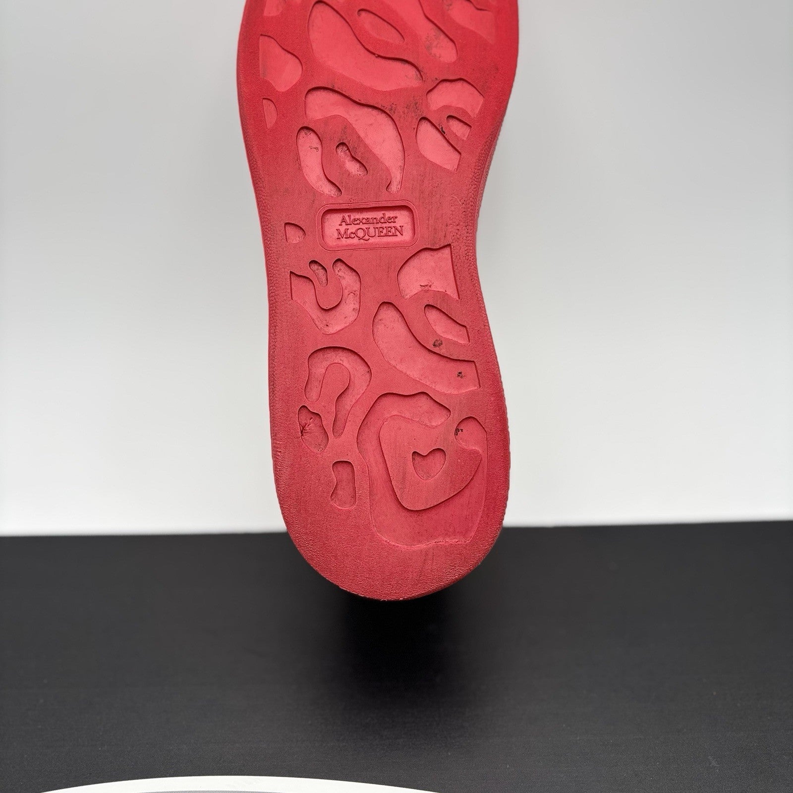 Size 45 (12 US) - Alexander McQueen Oversized ' White, Red Sole ' | GREAT COND!