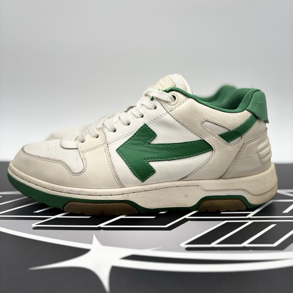 Size 43 (10 US) Off-White Out of Office ' White, Green ' | GOOD CONDITION!