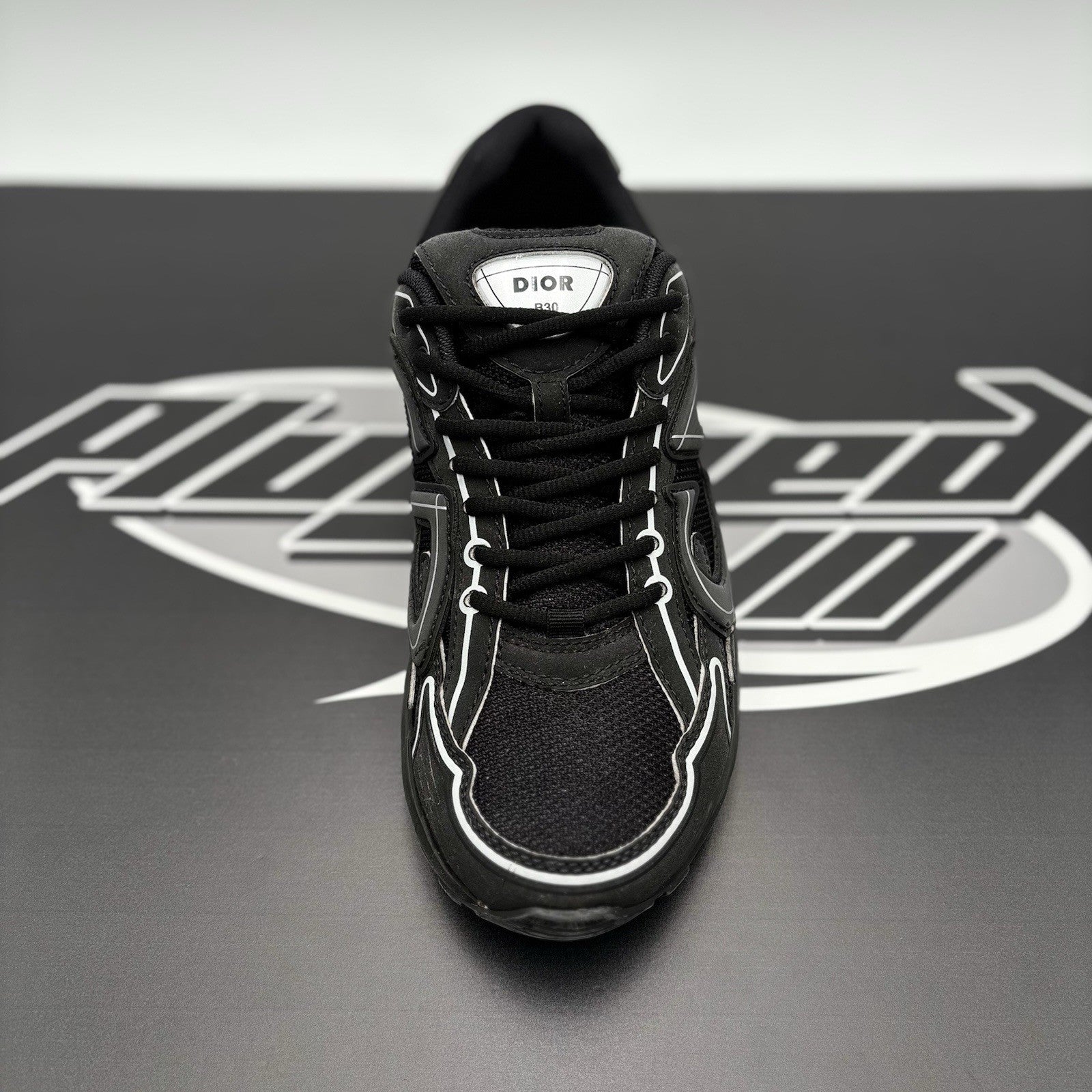 Size 41 (8 US) Dior B30 Reflective Sneaker ' Black ' | GOOD CONDITION!