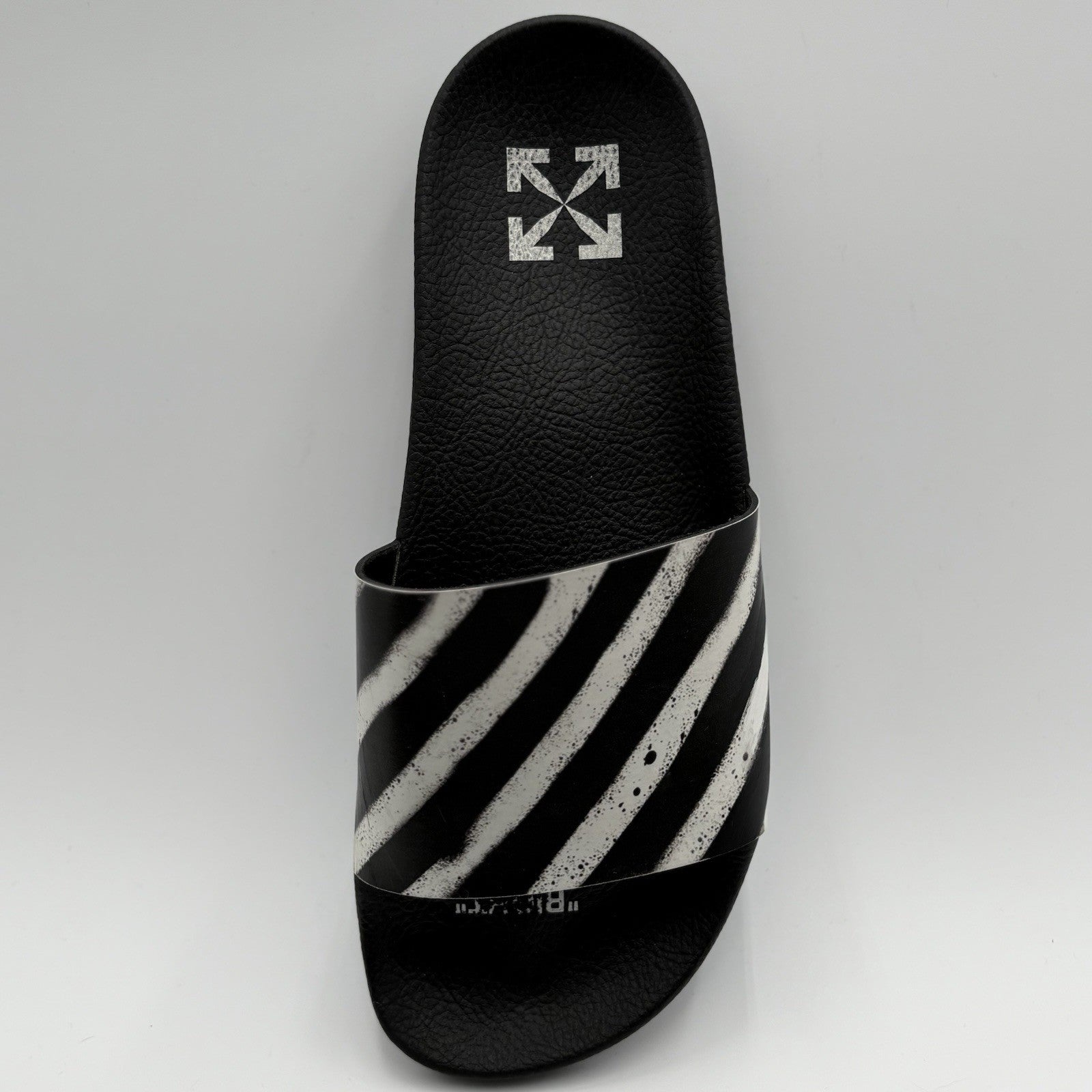 Size 42 (9 US) - Off White Black And White Slides | GOOD CONDITION!