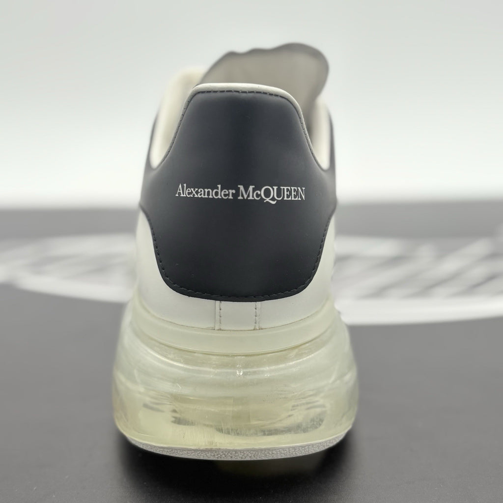 Size 44 (11 US) Alexander McQueen Clear Sole ' Black White ' | GOOD CONDITION!