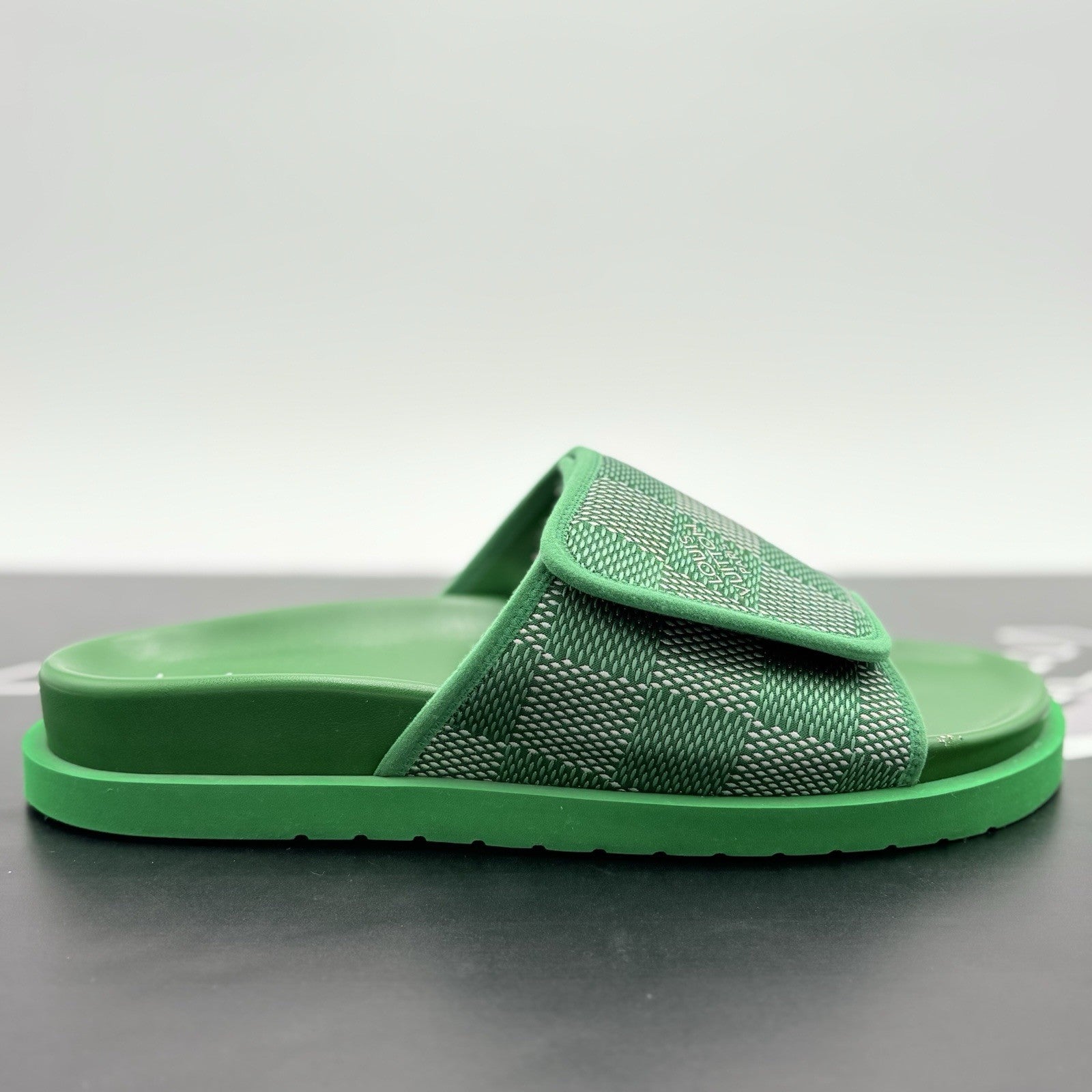 Size 10 LV (11-11.5 US) Louis Vuitton Leather Sandals ' Miami Mule ' | GREAT!