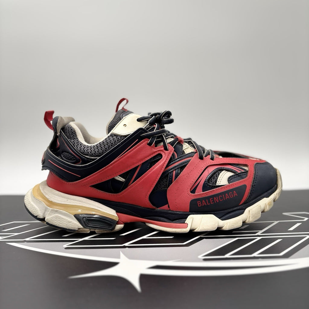 Size 43 (10 US) - Balenciaga Track LED Sneaker ' Navy, Red '