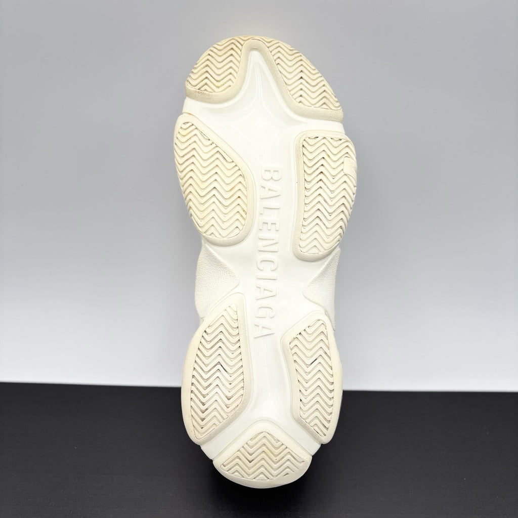 Size 45 (12 US) - Balenciaga Triple S ' Allover Logo White ' | GREAT!