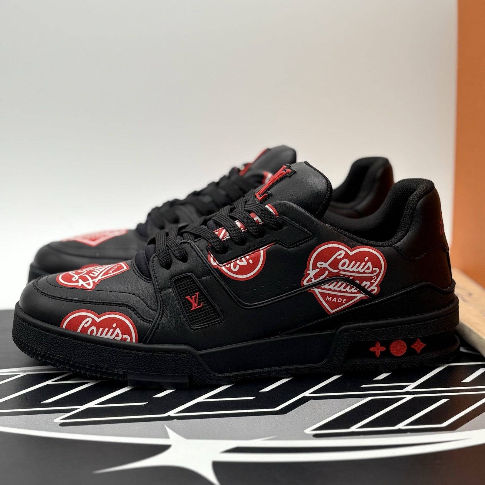 Size 7.5 LV (8.5-9 US) - Louis Vuitton Trainer x Nigo ' LV Made ' | EXCELLENT!