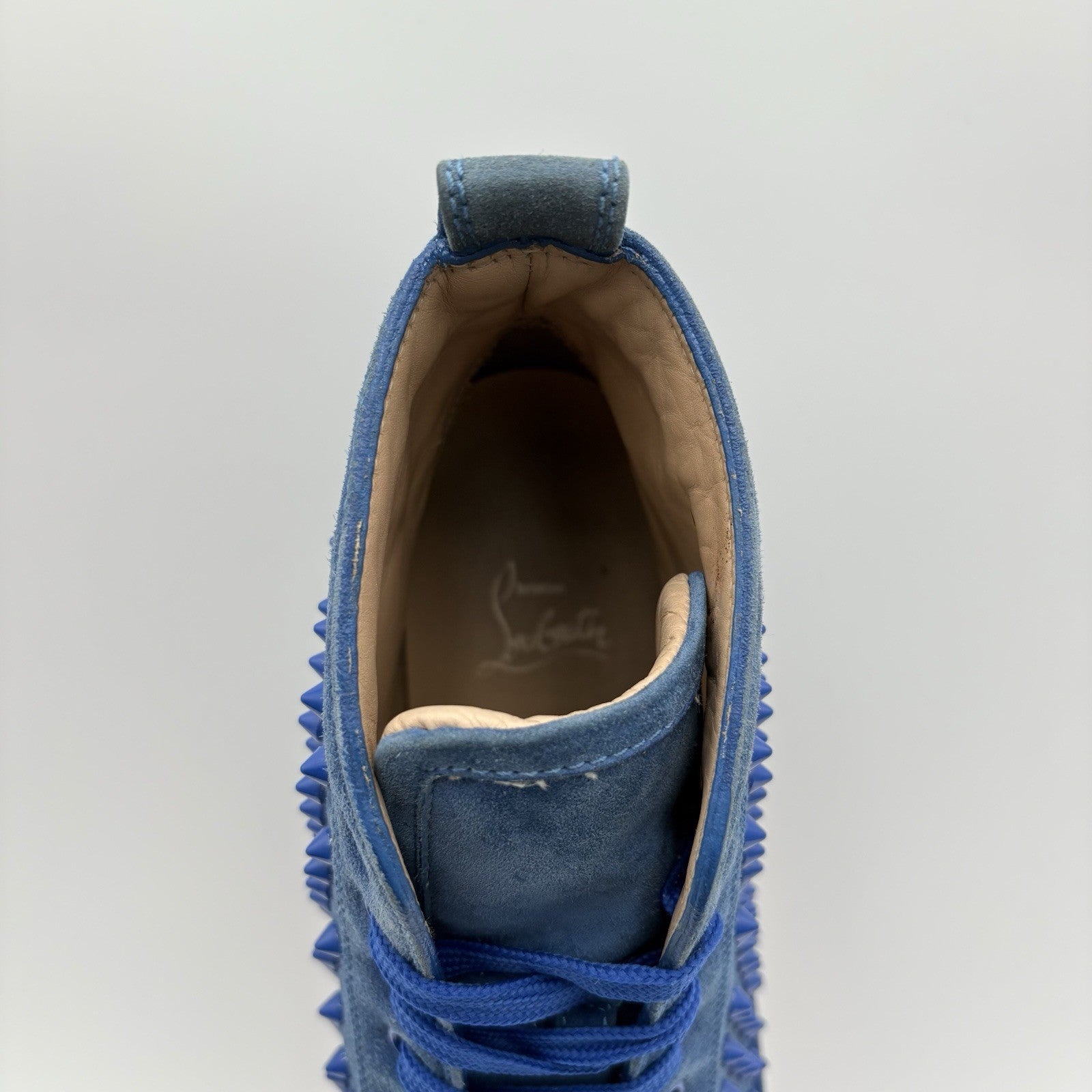 Size 41 (8 US) - Christian Louboutin High Spikes  ' Blue ' | SUPER CLEAN!