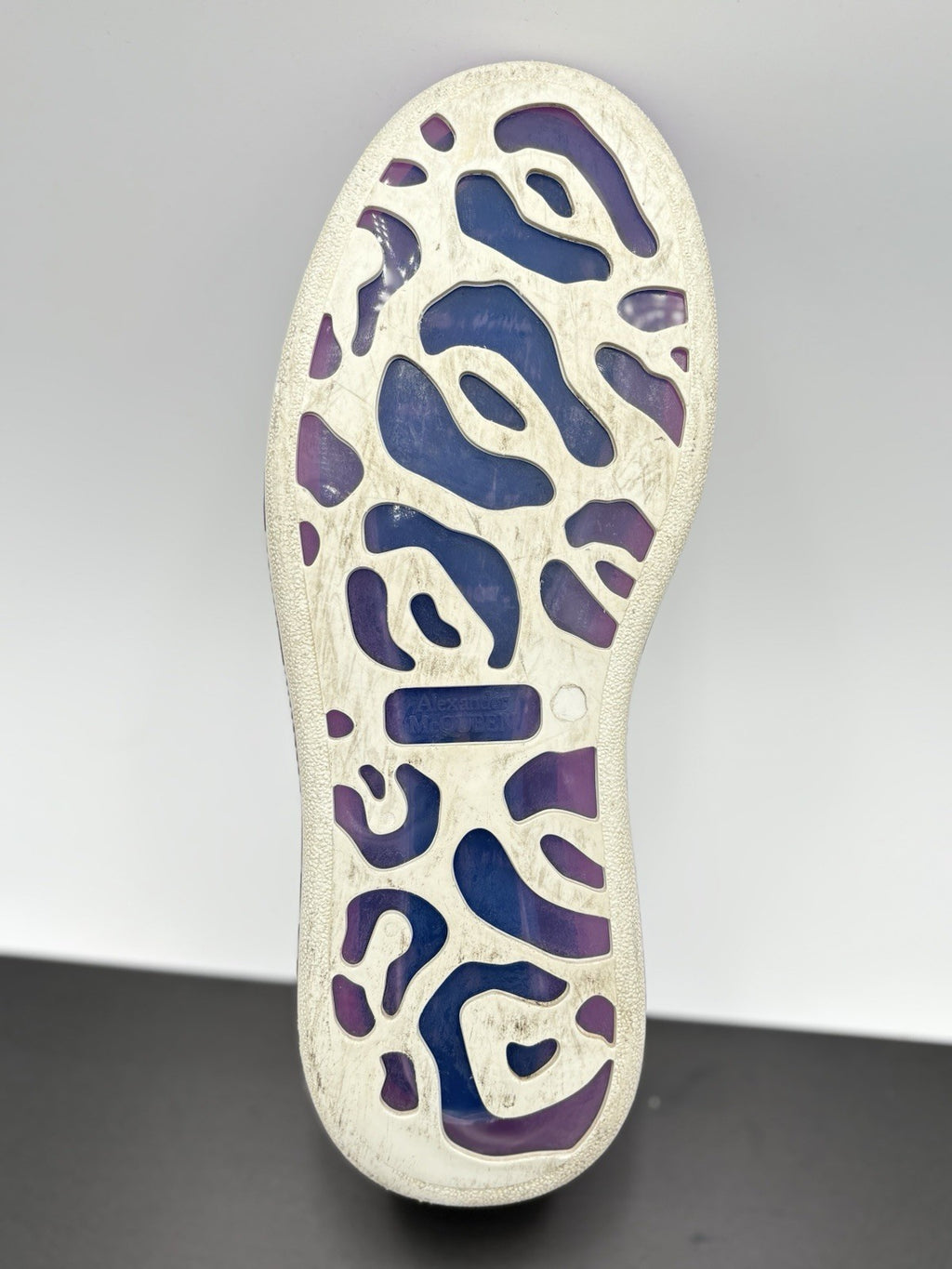 Size 42 (9 US) Alexander McQueen ' Transparent Sole White Purple ' | GREAT COND!
